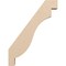 Ekena Millwork 3-inch W x 18-inch D x 24-inch H Copenhagen Rough Cedar Woodgrain TimberThane Knee Brace, Primed BRCUR03X18X24CHGRCPR - alternate 6